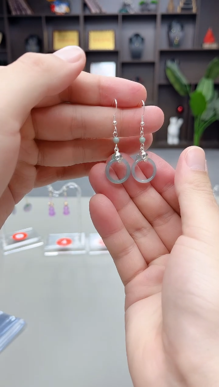 未镶嵌翡翠耳饰X39