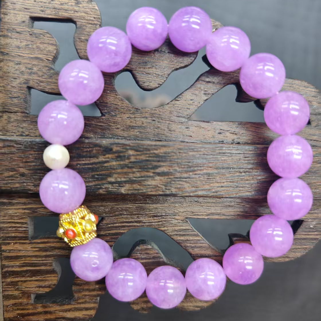 合金亚克力手链 cysA06紫色手串