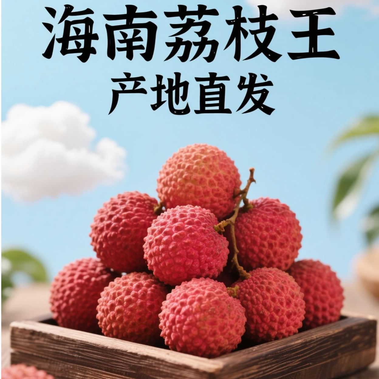 【京东冷链】海南荔枝王3斤装水分超足新鲜水果现摘直发
