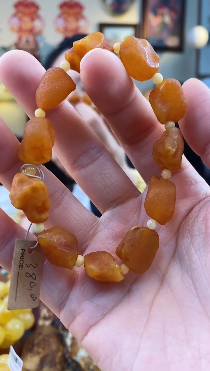 【闪购商品】琥珀手串未镶嵌手串