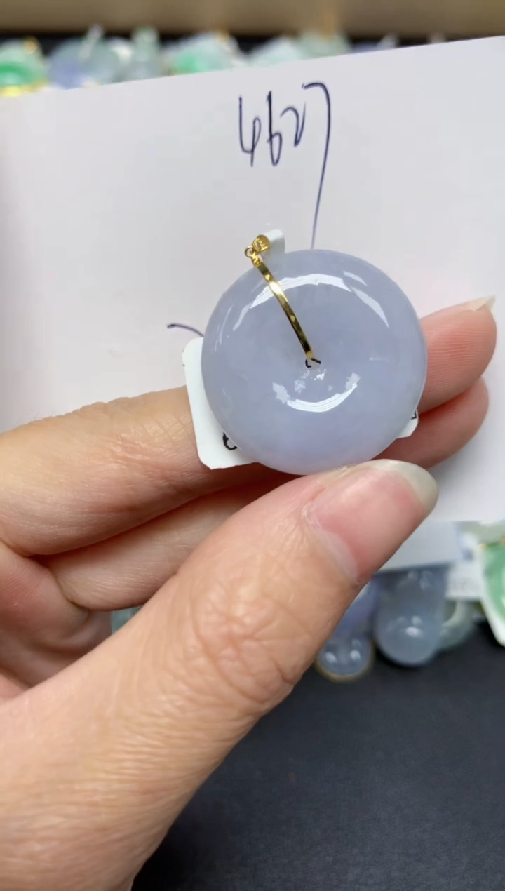 【闪购商品】翡翠18K金镶嵌颈饰 天然翡翠A货