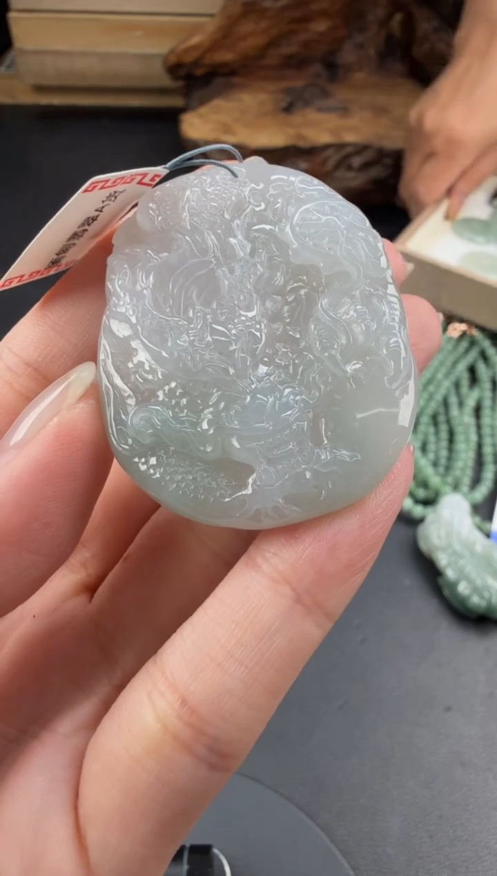 吊坠(不含链)未镶嵌翡翠翡翠饰品-53