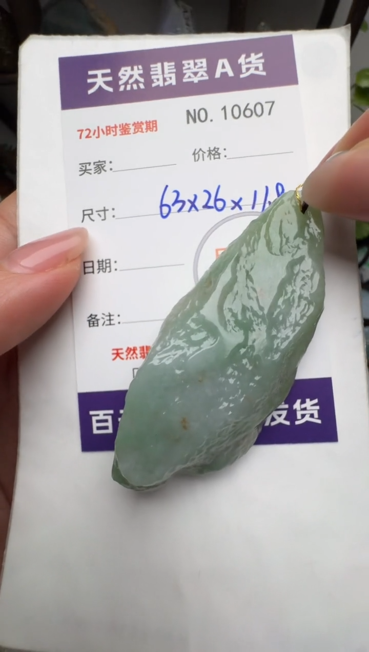 【闪购商品】翡翠颈饰未镶嵌原石10607