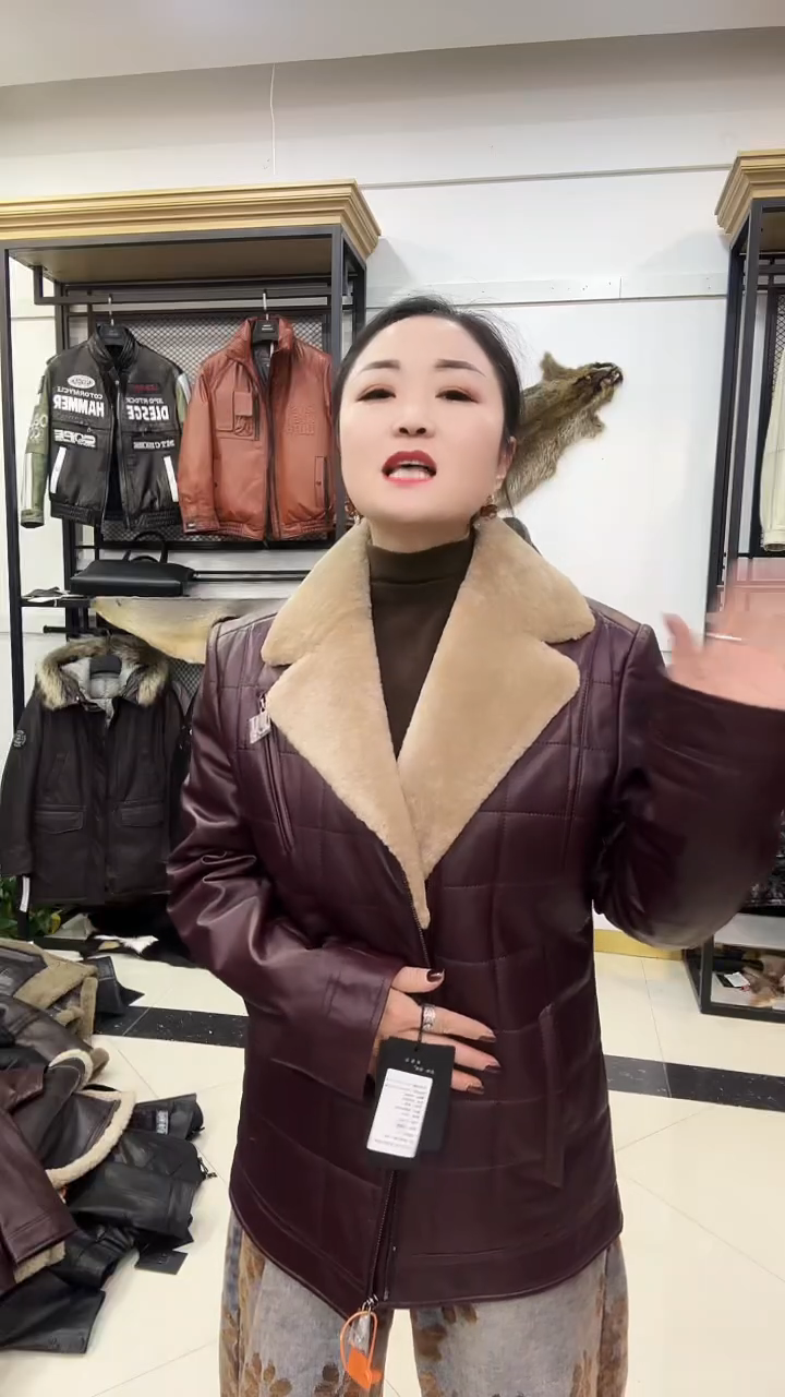 羊皮真皮皮衣130-145斤