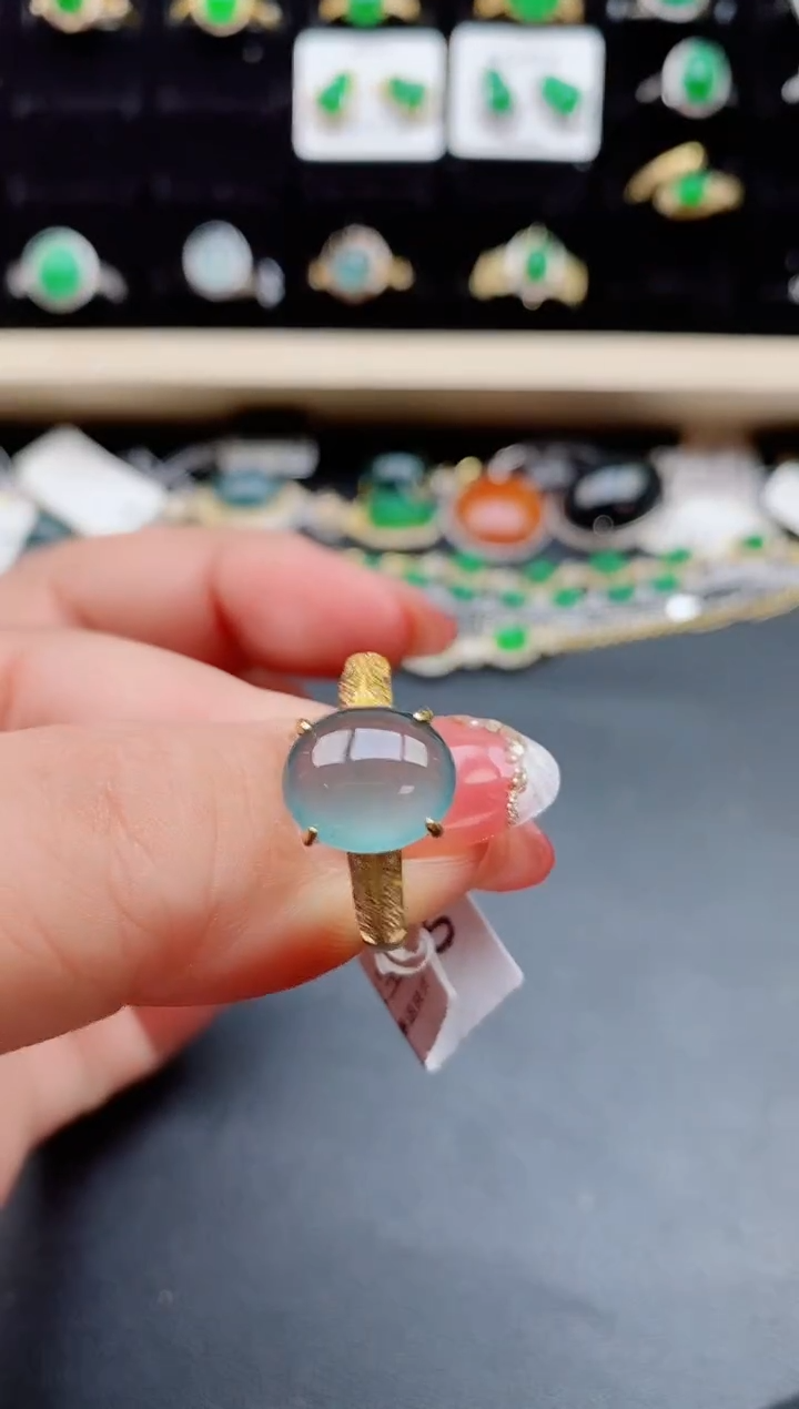 【闪购商品】翡翠戒指银S925镶嵌5085850
