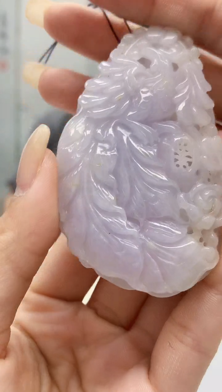 【闪购商品】定制翡翠未镶嵌5060lr-毛货挂件268