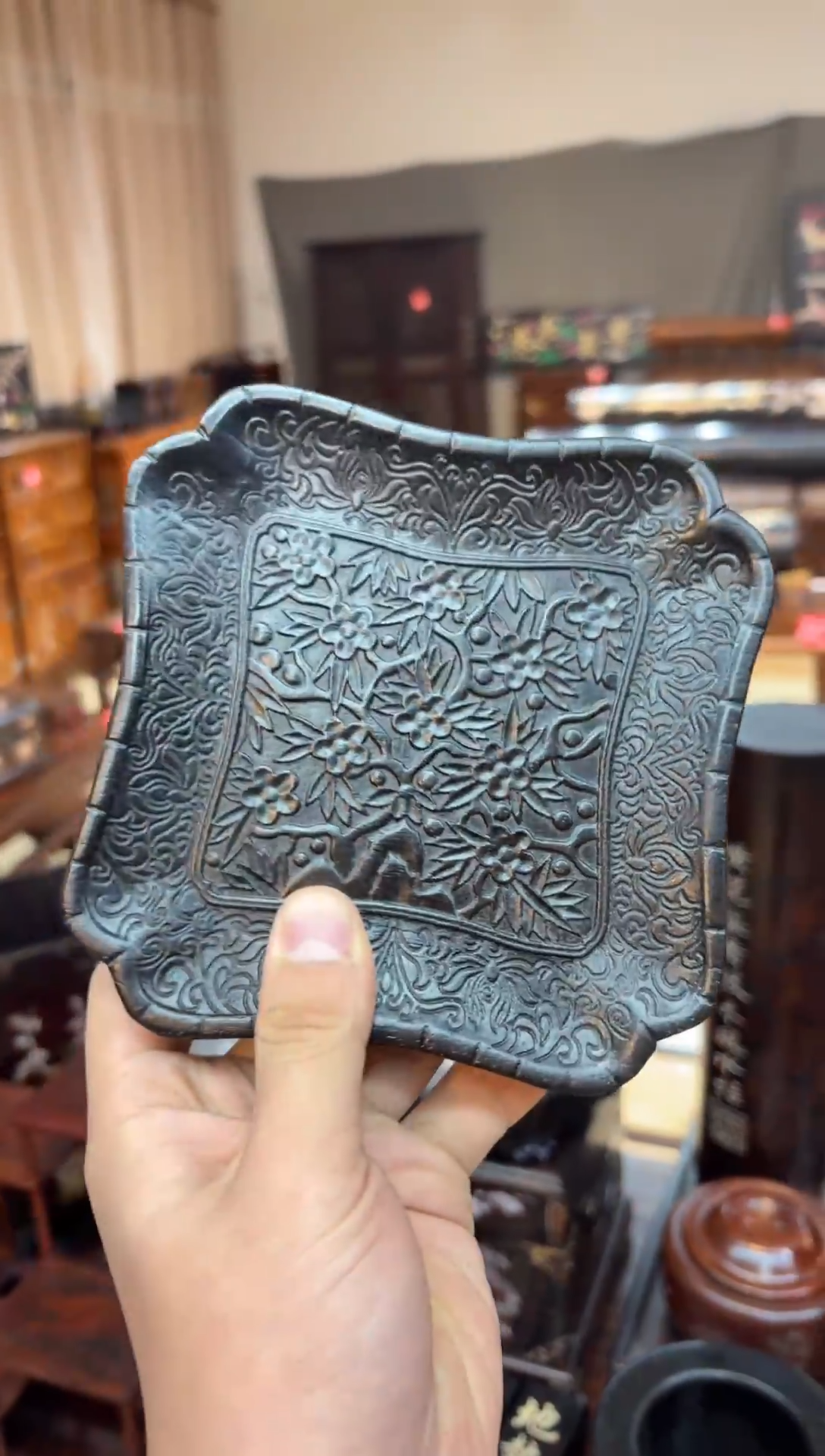 小叶紫檀茶杯垫木