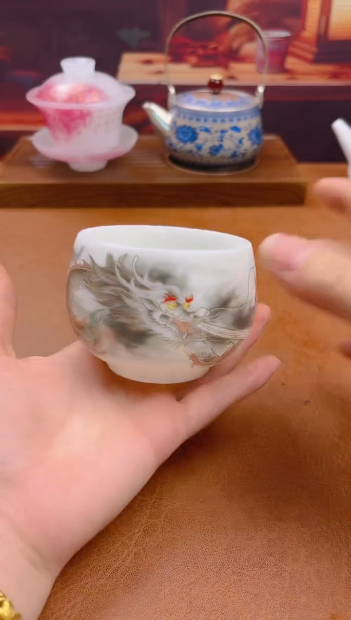 陶瓷茶具摆件旅行套组