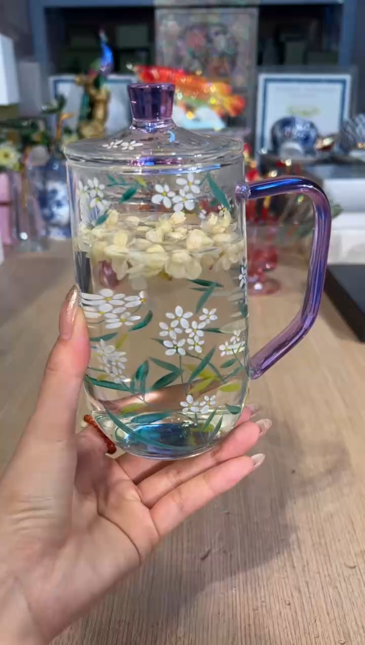 【闪购商品】杯39春语绿茶杯（紫盖）