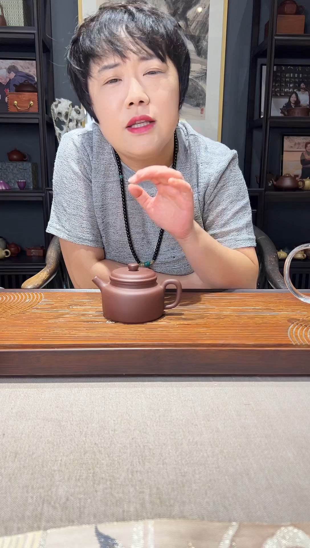茶壶紫砂羊角山 紫泥 德钟