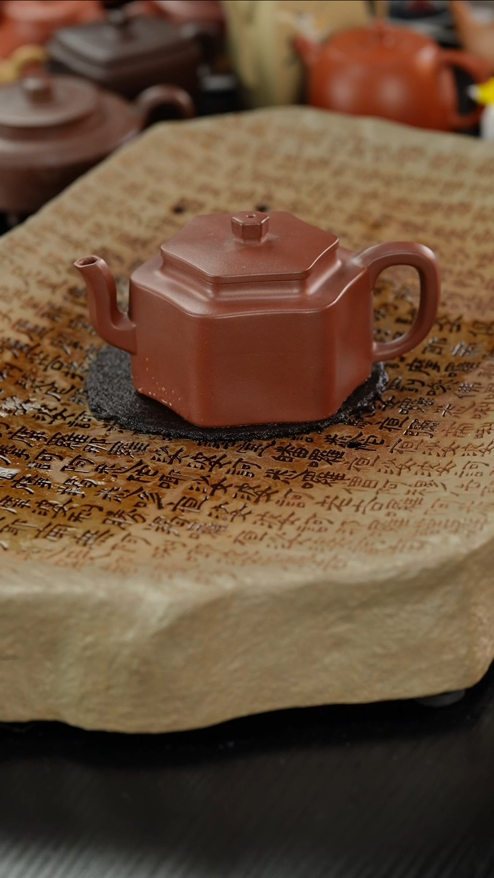 【闪购商品】紫砂茶壶老紫泥六方