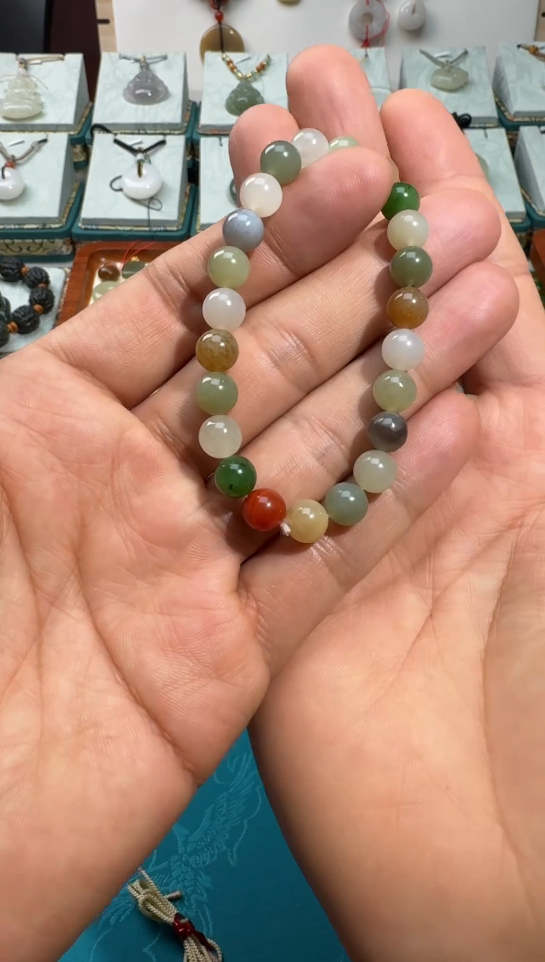 【闪购商品】和田玉手链未镶嵌8mm多宝