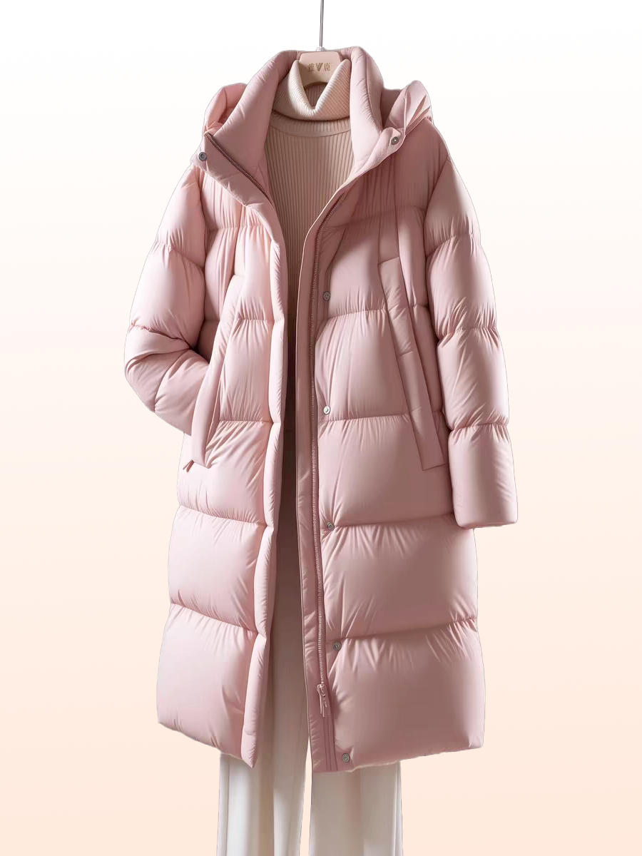 【Real&CTC】冬季新款鹅绒羽绒服加厚时尚保暖中长韩版显瘦女2 8203