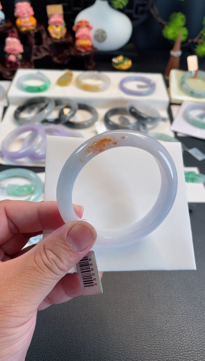 翡翠手镯未镶嵌58正圈