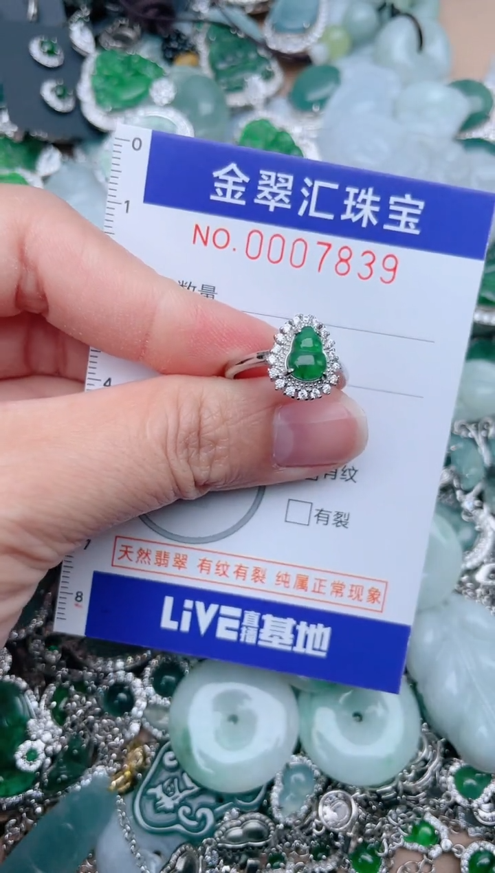 翡翠未镶嵌颈饰7839....