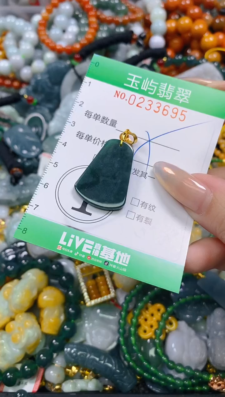 颈饰未镶嵌翡翠闪购033695