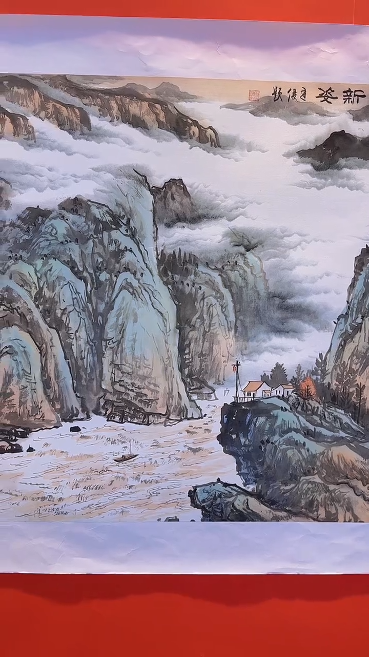 【闪购商品】国画《斗方》国画张廷俊老师