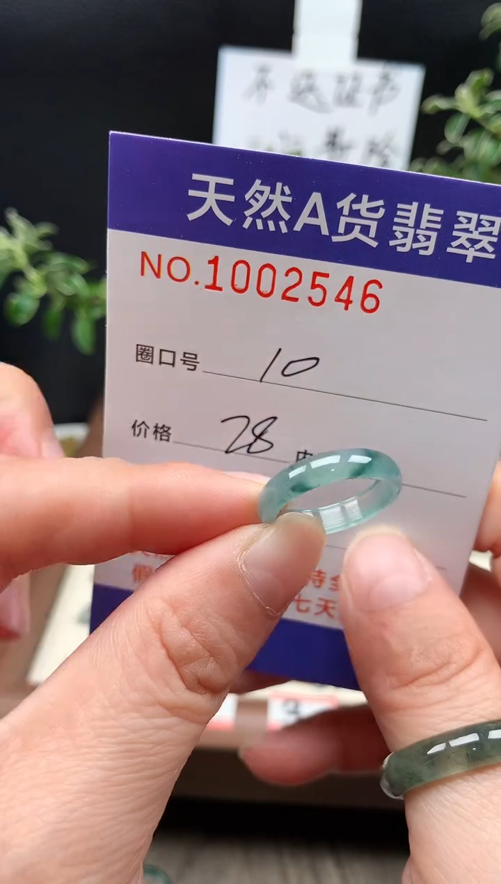 未镶嵌戒指翡翠10#
