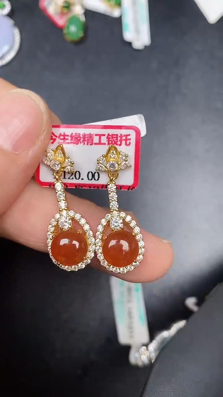 银S925镶嵌戒指翡翠1430