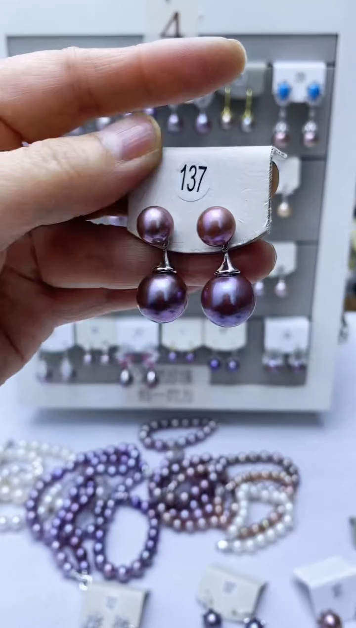 【闪购商品】淡水珍珠耳饰银S925镶嵌137