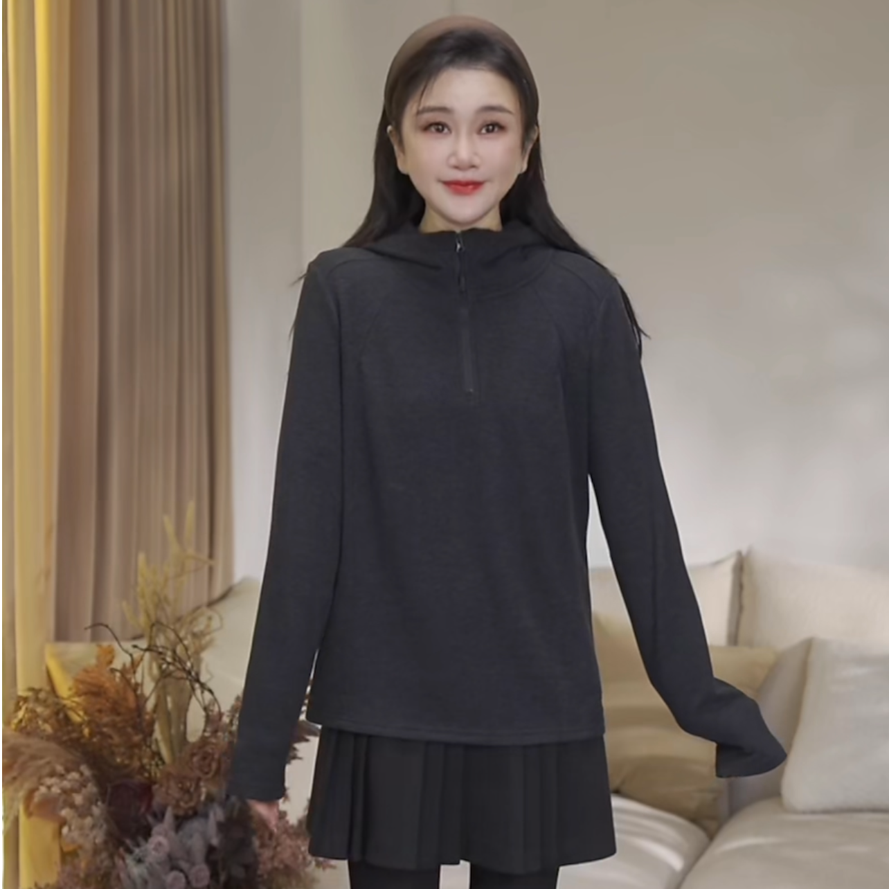 JW/静稳2025时尚休闲套头潮流长袖设计师款德绒女装卫衣5552185