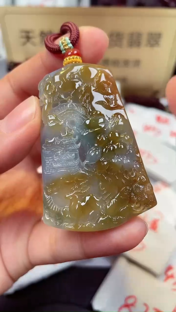 【闪购商品】翡翠颈饰未镶嵌天然缅甸翡翠A货