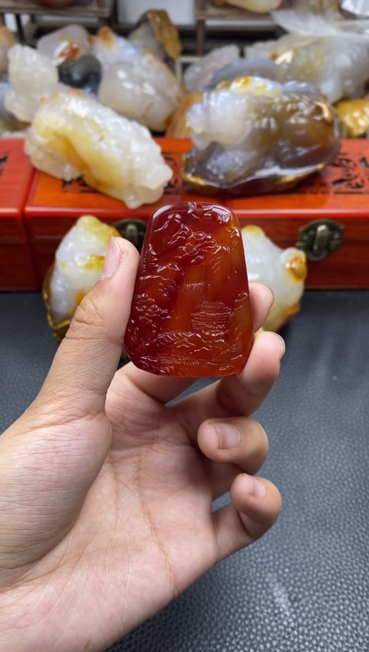 【闪购商品】玛瑙/玉髓挂件未镶嵌00