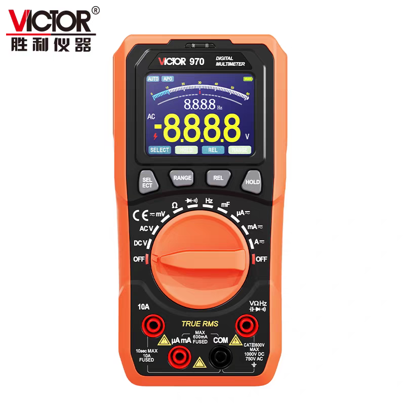 VICTOR/胜利仪器胜利VC970数字彩屏万用表自动量程三又6分之5位