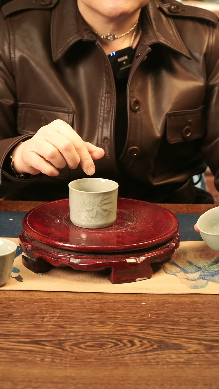 【闪购商品】越窑釉 杯杯（竹子