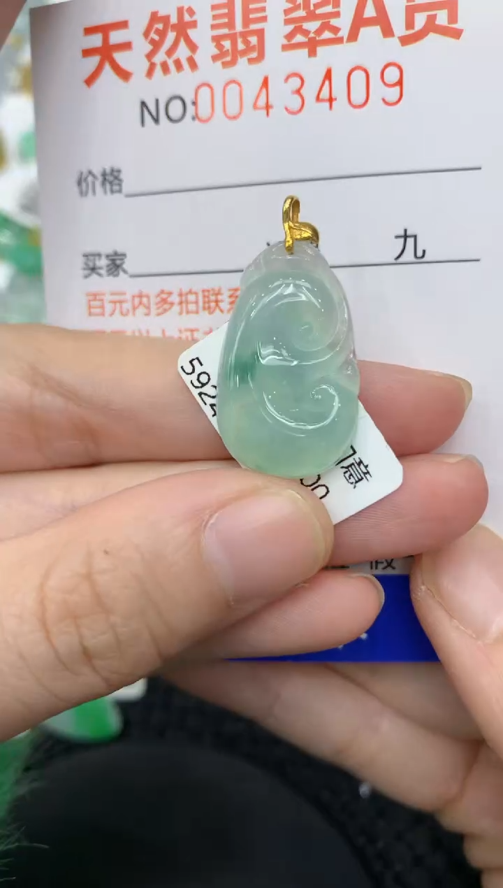 【闪购商品】翡翠颈饰18K金镶嵌11111111