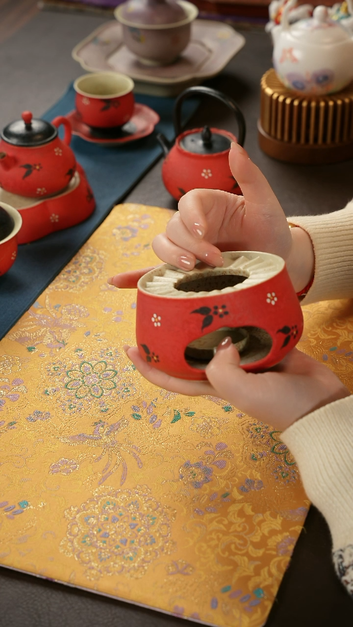 青云茶斋陶瓷茶具云裳温茶炉