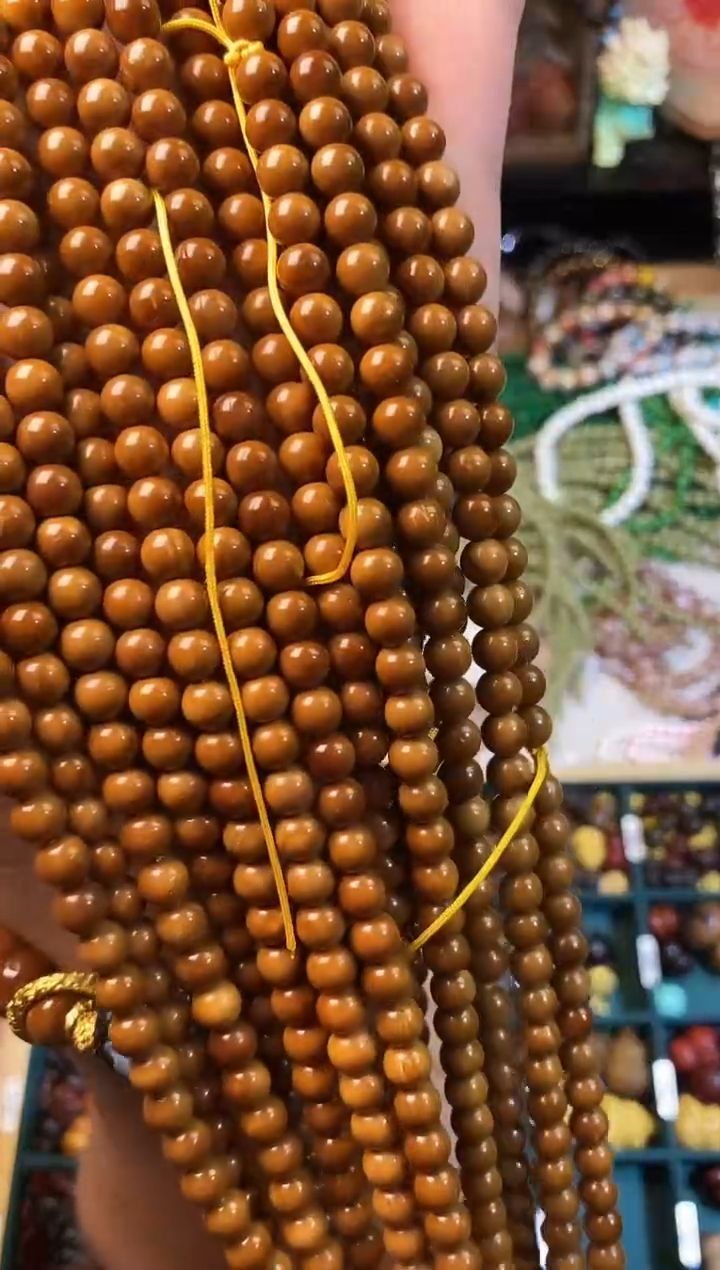 非洲檀香手串/手链卡6库克半成品108颗+6