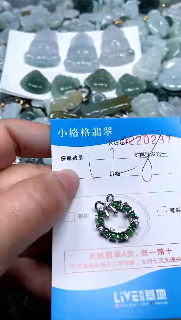 【闪购商品】翡翠颈饰未镶嵌闪购商品0220237