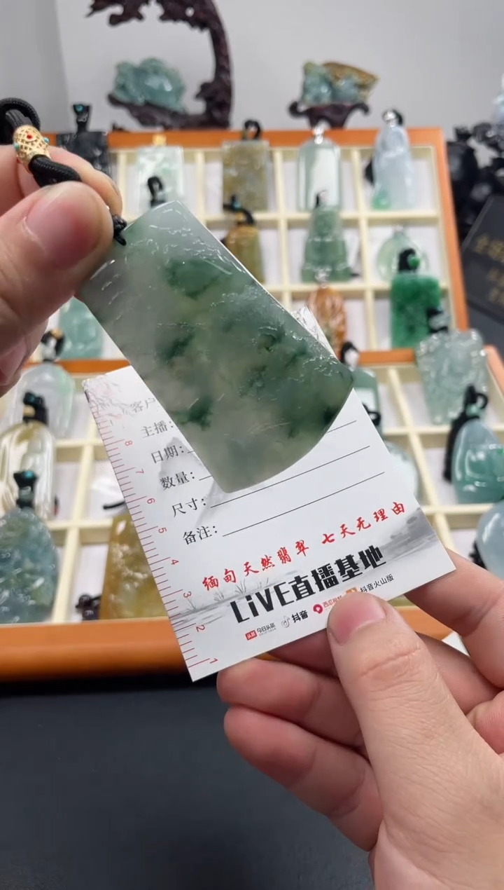 【闪购商品】翡翠颈饰未镶嵌山水