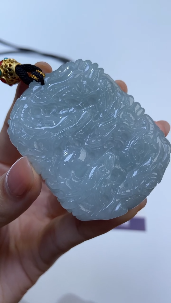 颈饰未镶嵌翡翠376560/翡翠龙牌 多样性一件发
