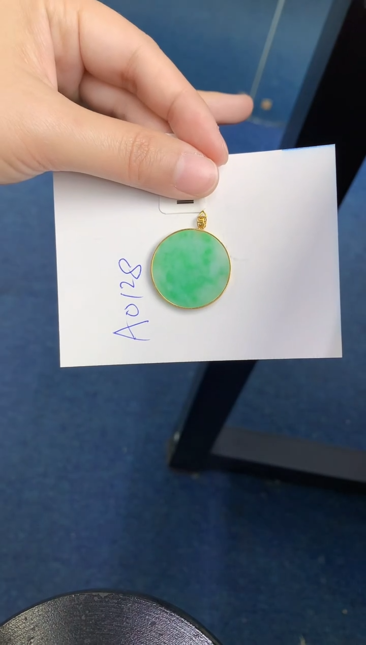 【闪购商品】翡翠颈饰18K金镶嵌00000000000