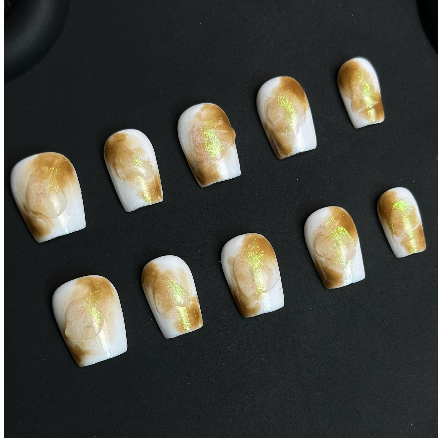 (Dina）手工穿戴甲  B19超短梯
