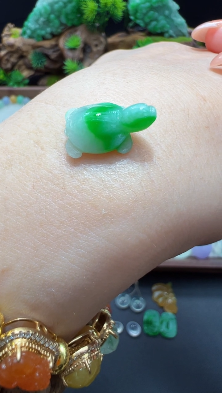 未镶嵌定制翡翠小乌龟