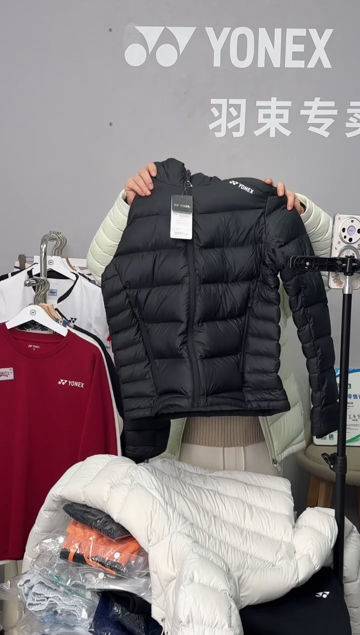 男羽绒服YOBC4054CR-007黑色-XL