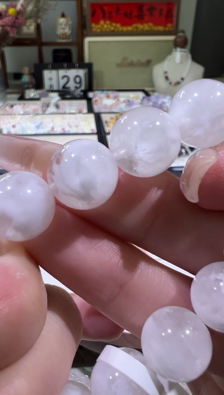 未镶嵌手链水晶M****~指定 1300   天然水晶 手围15cm