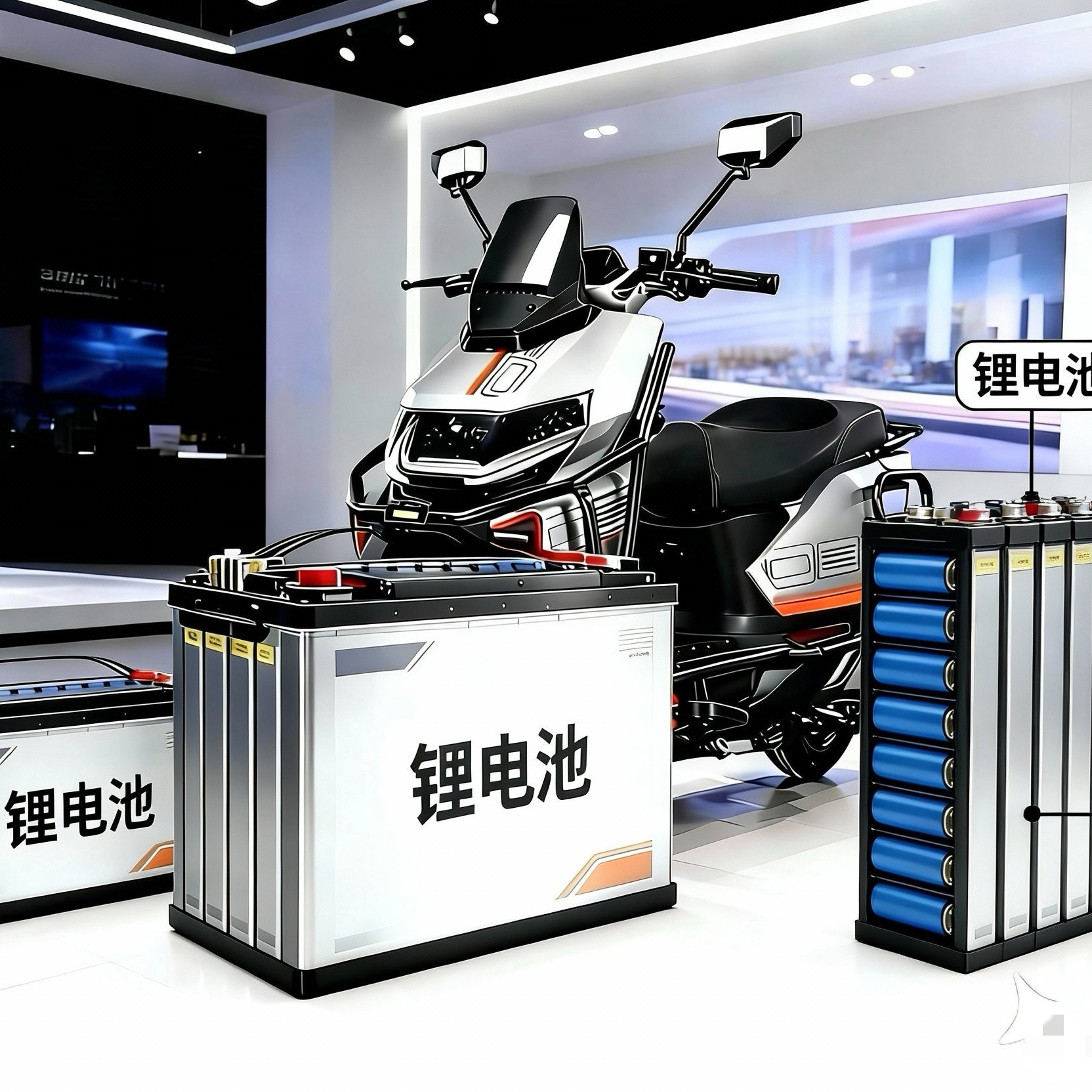 机甲士锂电池电动车电池智能高端72v电池铅酸电池锂电池通用版本