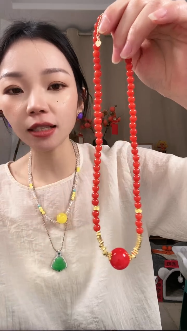 【闪购商品】琥珀颈饰未镶嵌E599EEEEE