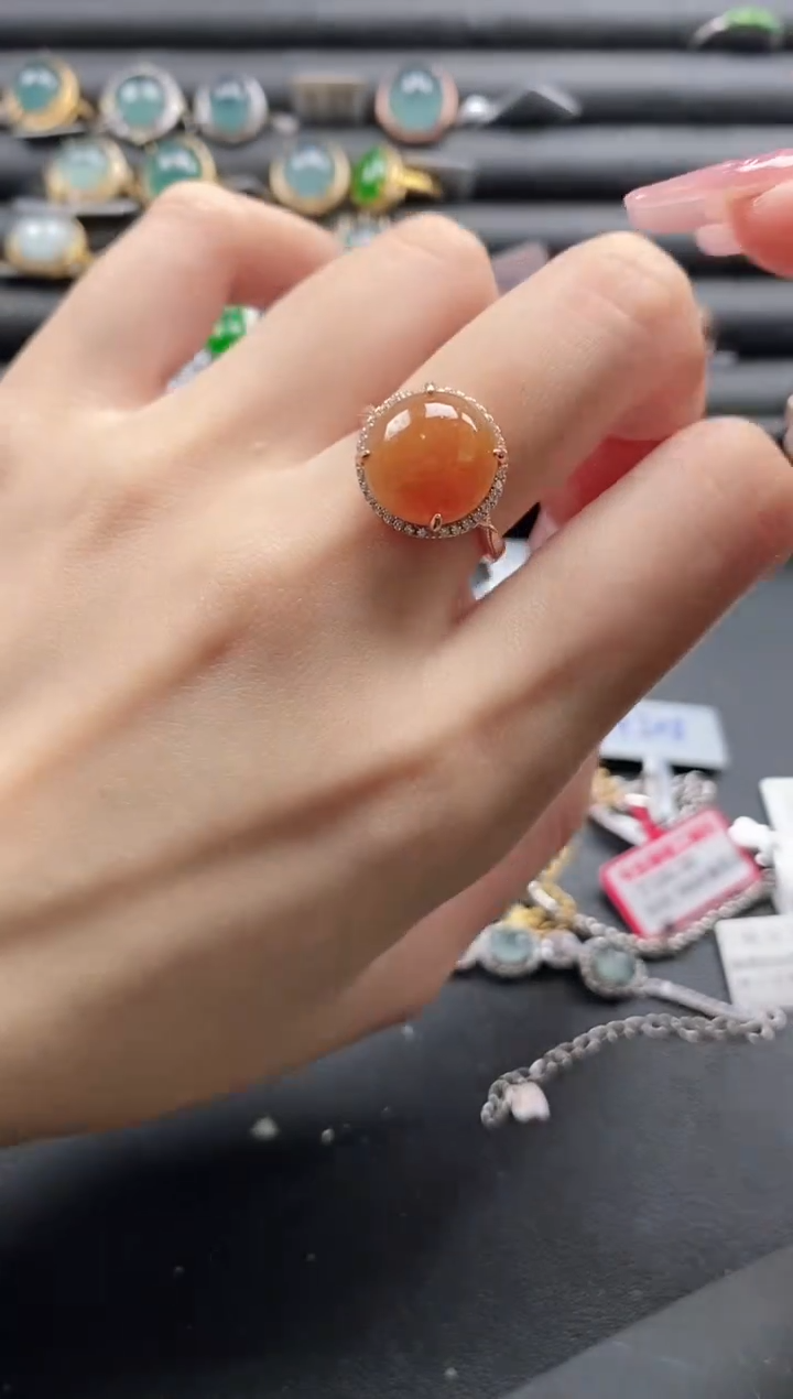 【闪购商品】翡翠戒指银S925镶嵌1111