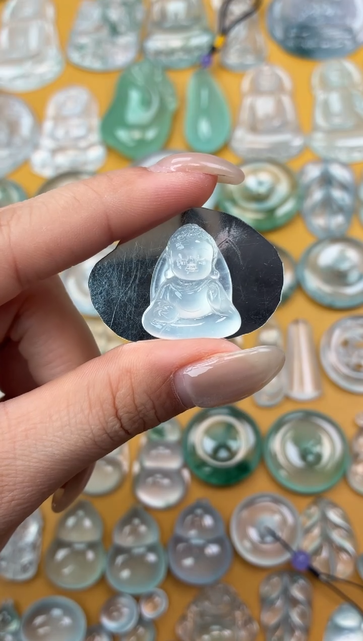吊坠(不含链)未镶嵌翡翠42 宝宝佛 21.8 18.8 5.0