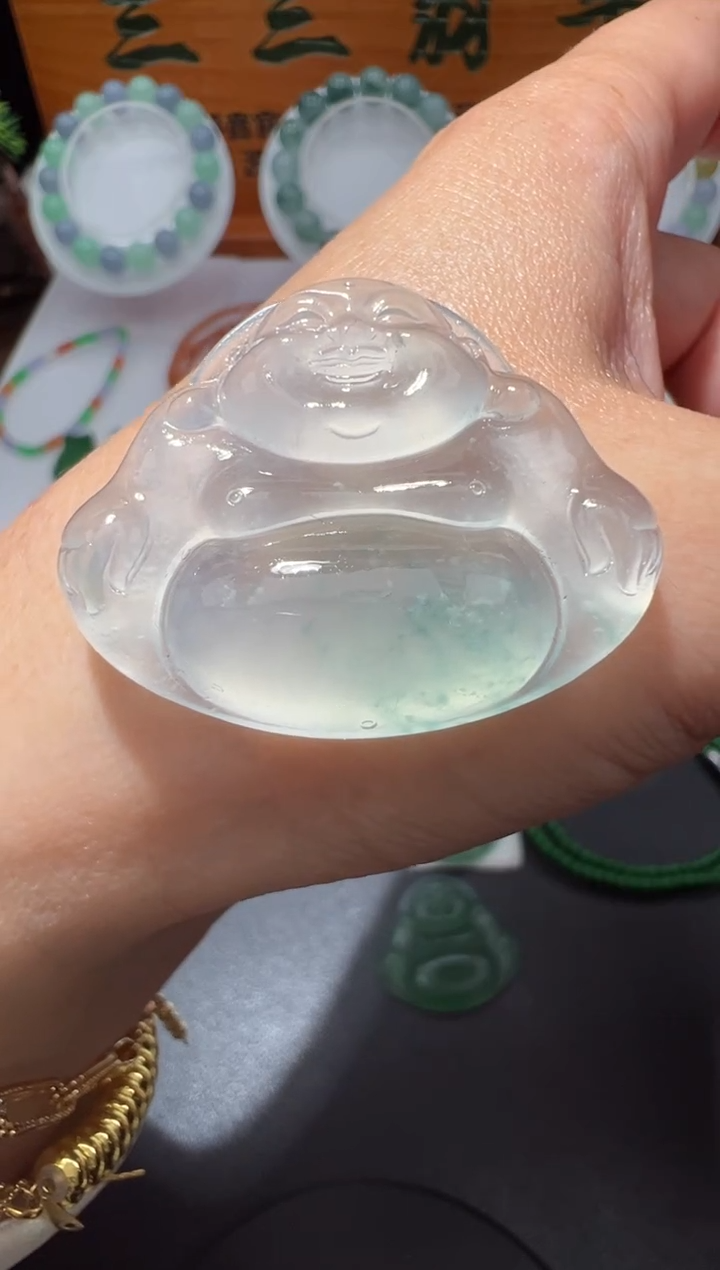 【闪购商品】定制翡翠未镶嵌29.2*36.2*6.4佛公