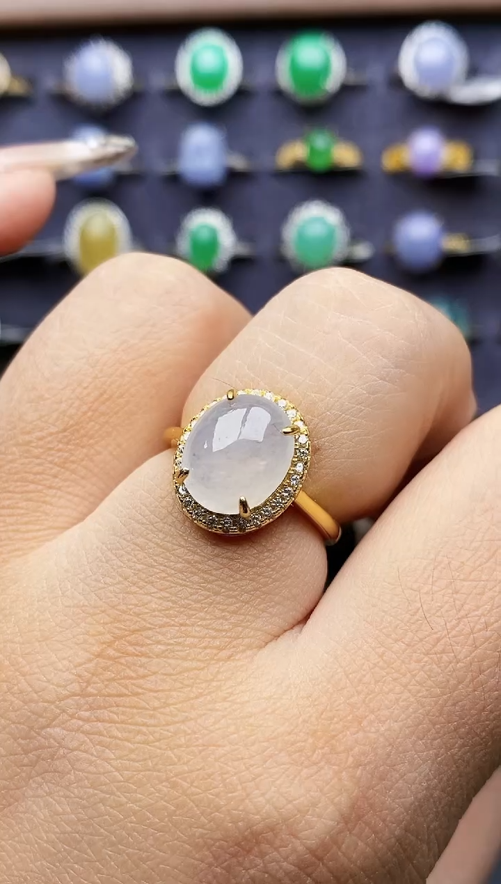 银S925镶嵌戒指翡翠2628