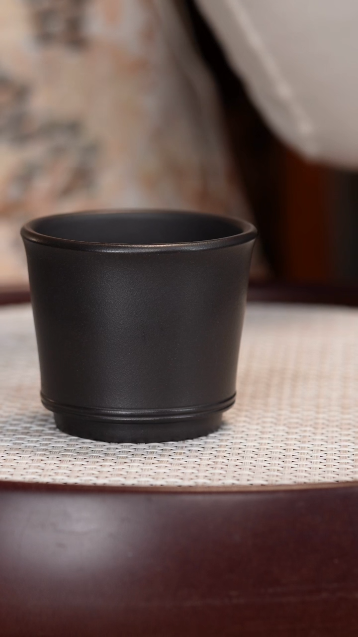 紫砂茶具石黄主人杯