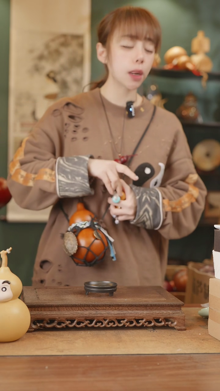 【闪购商品】84号精品天然大漆工艺防渗内胆酒葫芦~