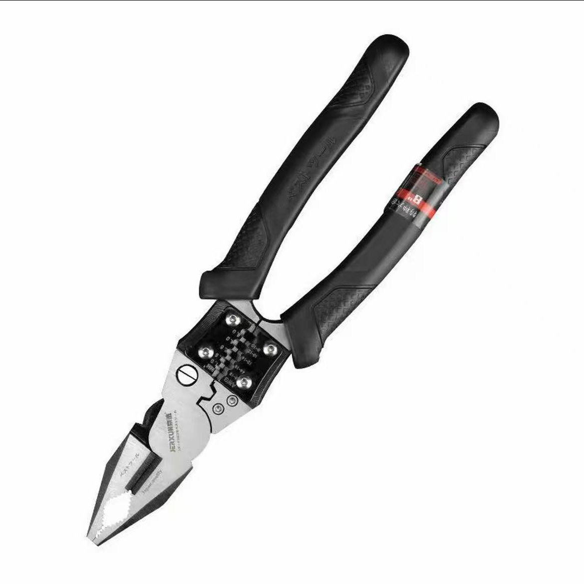 京选京选钢丝钳平口省力8寸克丝钳电工多功能老虎钳2062B