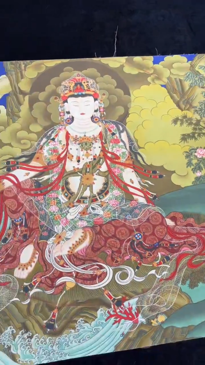 装裱画手绘唐卡藏艺阁 TK16108